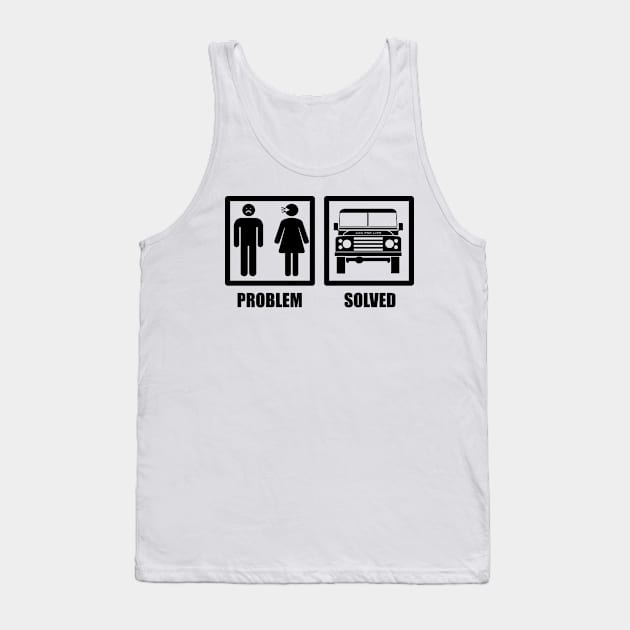 Problem Solved - Men - Defender Tank Top by FourByFourForLife